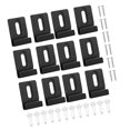 thumbnail image 1 of jifeng 12Pcs Metal Mirror Clips with Screws for Frameless Mirror Billboard Displays, 1 of 9