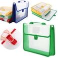 thumbnail image 2 of Économies Scolaires Enveloppes en Plastique Transparentes avec Boucle Dossiers Extensibles Format Lettre/a4 Organisateur de Documents pour École Maison, 2 of 4
