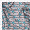 thumbnail image 5 of Soimoi Gray Rayon Fabric Cock & Stripe Print Sewing Fabric Yard 56 Inch Wide, 5 of 5