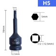 thumbnail image 3 of Lefu Electric Drill Socket Adapter Air Impact Wrench Hex Head Socket 12.5mm Adapter, 3 of 9