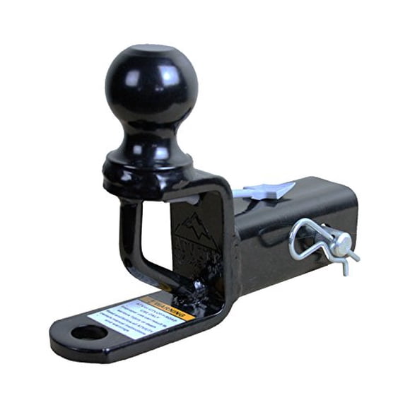 ATV TEK,Trio HD Récepteur 2 Pouces Attelage Polyvalent avec Support à Bille, Attelage de Remorquage Robuste