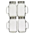 thumbnail image 1 of Mason Craft & More 4Pc 32oz/.94L Mason Jars avec poignée, 1 of 4