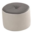 thumbnail image 4 of GROWTH TANK Small Foot Stool Step Stool Foot Rest for Bedroom Entrance Apartment Gray and Beige, 4 of 9