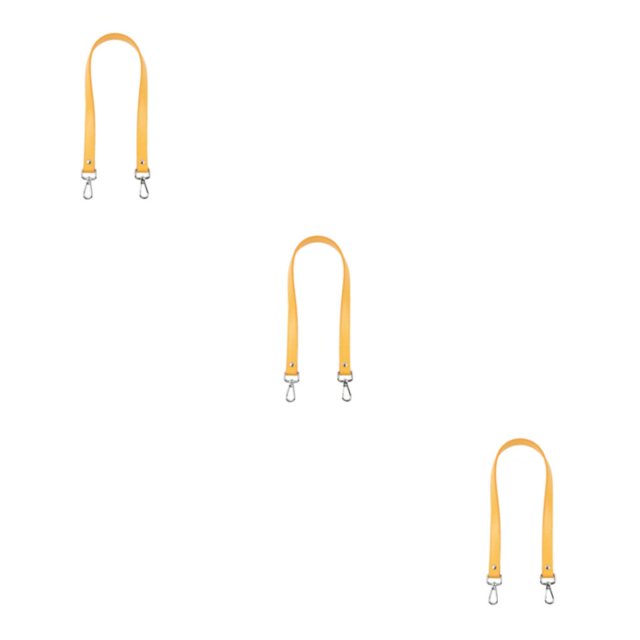 mmirethe Stylish Bag Strap Classic With Craftsmanship And Multi-Color Range PU Leather yellow 3Set