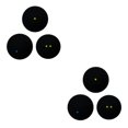 thumbnail image 4 of Transemion Multiple Models Available - Mixed Pack Squash Balls Tube Packing Blue Dot Training Squash Balls blue dot + single 2Set, 4 of 6