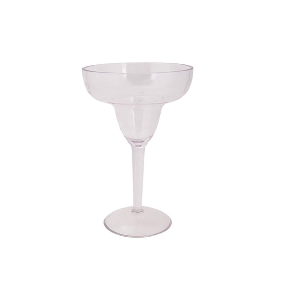Verre à margarita nervuré Hometrends, gris et transparent 321.6mL 1 pièce
