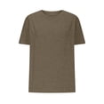 thumbnail image 4 of FAIWAD T-Shirts à Manches Courtes pour Femmes Été Col Rond Manches Courtes Grande Taille T-Shirts Décontractés Plage Vacances Basiques, 4 of 6