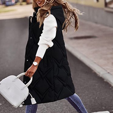 IROINID Manteau Mi-Long Confortable pour Femme, Couleur Unie, Fermeture Éclair, Pardessus à Manches Longues, Chandail à Capuchon, Vêtement d'Extérieur, Vert