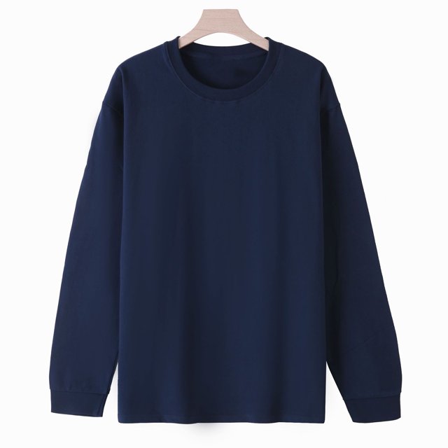 Simua Women's Casual Crew Neck Sweatshirts Raglan Long Sleeve Solid Color Tops Loose Pullovers