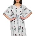 thumbnail image 4 of Moomaya Caftan de Plage, Paréo de Bikini, Robe Longue Maxi Caftan pour Femmes - 4TG-5TG, 4 of 6