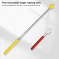 thumbnail image 4 of MesaSe Retractable Teacher Pointer Colored Non-slip Handle Finger Design Stainless Steel Telescopic Rod Guiding Multifunctional Long Teac, 4 of 10