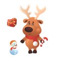 thumbnail image 1 of Xingzhi Christmas Static Sticker Fridge Window PVC Decal Home Office Shop Self-adhesive Decoration, Animal, 1 of 6