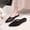 Black, variant on Miqool Mesh Mules for Women Close Pointed Toe Kitten Heels Slip on Backless Wedding Casual Dress Shoes