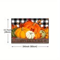 thumbnail image 1 of Suncoda Carpet, 1Pc Pumpkin Printed Floor Mat, Thanksgiving Pumpkin Maple Leaf Background Carpet, Non Slip and Washable, Kitchen, Restaurant Floor, Laund, 1 of 2
