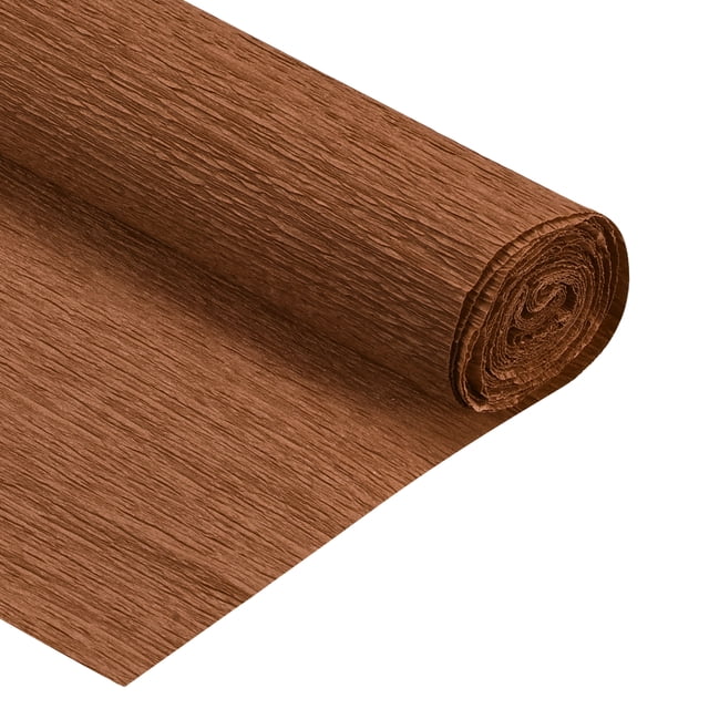 Unique Bargains Rouleaux de Papier Crêpe 7,5 Pi de Long 20 Pouces de Large, Couleur Café, Lot de 2