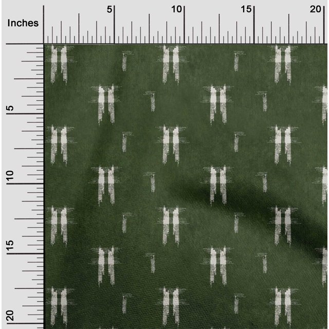 oneOone Viscose Jersey Fabric Ikat Style Kasuri Print Sewing Fabric BTY 60 Inch Wide