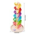 thumbnail image 3 of Binwennn Wooden Track Track Toy Colorful Rolling Tower Sound Tree Kids Game Falling Toy Wooden Colorful Music Tree Falling Toy Rolling Ramp Toy Alphabet Game Kids Games 2-4 Years Animal Sensory for, 3 of 3