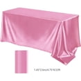 thumbnail image 3 of Birdeem Tablecloths Can Be Cut Solid Color Glossy Satin Cloth Tablecloth for High-End Hotel Banquet Wedding, 3 of 12