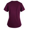 thumbnail image 2 of Women Short Sleeve V-neck Tops Nursing Working Uniform T-shirts, 2 of 2