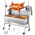 thumbnail image 1 of VEVOR Rotisserie Grill, 38W BBQ Outdoor Pig & Lamb Spit Roaster, Charcoal Spit Roaster with 132 LBS Load Capacity & 7-Level Height, 1 of 9