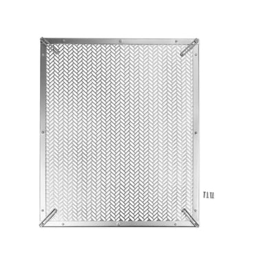 Camco Grille de Porte Moustiquaire 43995 pour Protection de Porte Inférieure; Grille Standard; Brut; Aluminium; avec Matériel d'Installation; avec Emballage en Anglais