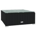 thumbnail image 3 of vidaXL 10 Piece Garden Lounge Set with Cushions Poly Rattan Black, 3 of 5