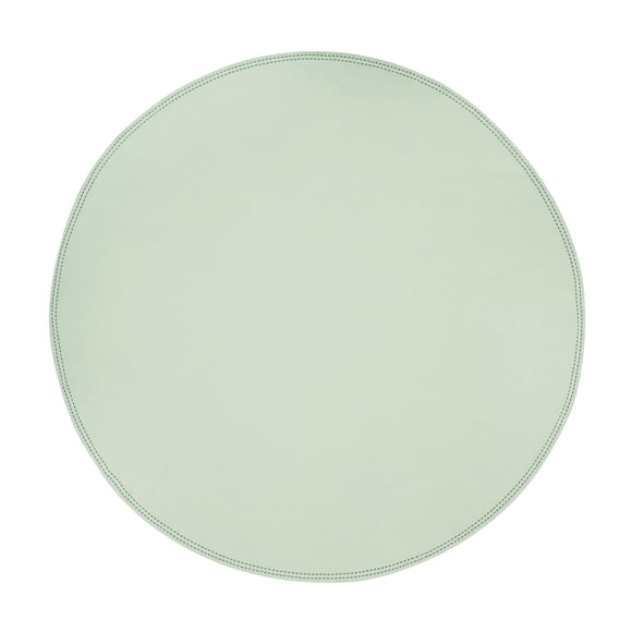 Nappe ronde Beautiful Home by Drew Barrymore, ourlet double surpiqué, vert sauge, 178 cm de diamètre