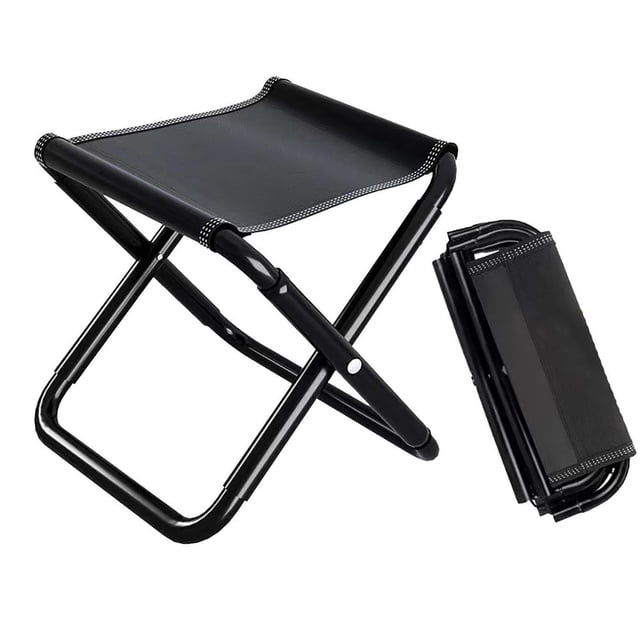 CHUANK Chaise Pliante de Camping Liquidation Chaise de Pêche avec Sac de Rangement Chaise Pliante d'Extérieur Tabouret de Pêche Compact Tabouret de Camping Portable Chaise de Sac à Dos avec Tissu Oxford Rouge
