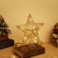 thumbnail image 3 of Christmas Star Tree Topper, Battery Powered Tree Star with Lights and Sequins, Christmas Tree Topper Lighted for Home Holiday Xmas Tree Christmas Decoration, Gold, 3 of 9