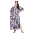 thumbnail image 1 of Oussum Robe Caftan Boutonnée pour Femme Longue Ajustable d'Été Maxi avec Poche, 1 of 7