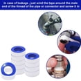 thumbnail image 1 of Home 10 Rolls Tape for Duct Tape Glue Thread Tape Plumber Tape for Shower Duct Thread White Home Decor, 1 of 9