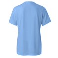 thumbnail image 5 of JIRNDf T-Shirt pour Femmes Hauts d'Été Tendance Rose Imprimé Manches Courtes Col Rond Mignon T-Shirts Graphiques pour Femmes Chemises Bleu G, 5 of 5