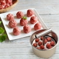thumbnail image 2 of Food – Product Category Food 2 Product Title Stainless Steel Meatball Maker 6/ Manual Meat Maker Machine Tool Kitchen Extruded Meatball Making Tool, 2 of 4