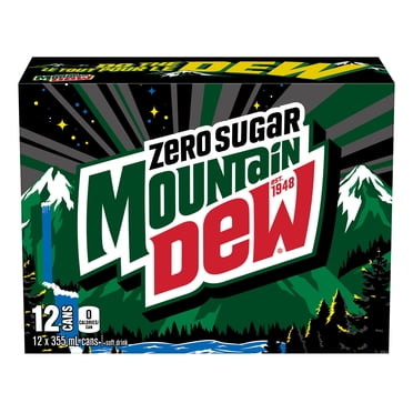 Boisson gazeuse Mtn Dew Zero Sugar 12 x 355 mL, Canettes