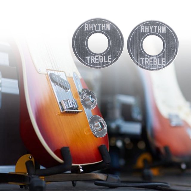 2PCS Electric Guitar Switch Gaskets Three Gear Guitar Toggle Switch Washer Plate Aluminum Guitar Switch Ring