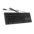 thumbnail image 4 of USB Wired Keyboard, Ergonomic Curved Keys 87 Keys Mechanical Keyboard  for PC, 4 of 8