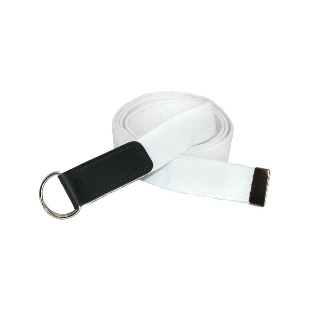 CTM® Cotton Web Belt with Double D Ring Buckle (Women's Plus Size)