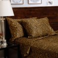 thumbnail image 3 of King Size Organic Cotton Sheet Set- 700-Thread-Count 100% Organic - 18" Deep Pockets 700TC Organic Sheets - Leopard Print, 3 of 7