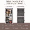 thumbnail image 4 of HOMCOM 64" Kitchen Pantry Storage Cabinet with Adjustable Shelves, Grey, 4 of 10