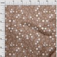 thumbnail image 3 of oneOone Polyester Spandex Brown Fabric Asian Floral Fabric For Sewing Printed Craft Fabric By The Yard 56 Inch Wide, 3 of 4