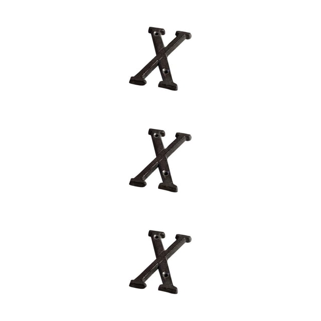Youkk Iron Decoration Doorplate Durable And Rustproof Wide Application Not Easy To Fade Metal Metal Letters House Numbers B17--X 3Set