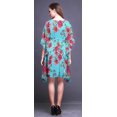 thumbnail image 4 of Bimba Kaftan de Plage à Fleurs, Paréo de Bikini, Robe Midi pour Femmes, Caftan Court - TG-3X, 4 of 5