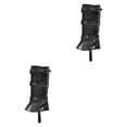 thumbnail image 3 of Yinanstore Pirate Boot Tops Shoes Covers Gift, Comfortable Medieval Boot Covers for Cosplay Black, 3 of 7