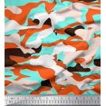 thumbnail image 1 of Soimoi Rayon Fabric Two Tone With White Camouflage Printed Craft Fabric by the Yard 42 Inch Wide, 1 of 3