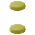 thumbnail image 1 of maskred Housses de Coussin Rondes pour Tabouret Confortable Polyester Imperméabilisation Douce Vert Jaune 2Set, 1 of 6
