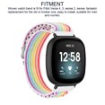 thumbnail image 3 of Bracelet de Montre Intelligente en Nylon Tissé Extensible, Accessoire de Remplacement, pour Versa 4 3 Sense 2, Multicolore, 3 of 8