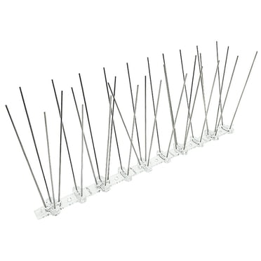EGNMCR 9.8-inch Bird Proof Nail Bird Proof Metal Stainless Steel Bird Proof Nail 15X Spike+1X Base Anti Bird Nails