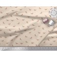 thumbnail image 1 of Soimoi White Poly Georgette Fabric American Robin Bird Print Fabric by Yard 52 Inch Wide, 1 of 5