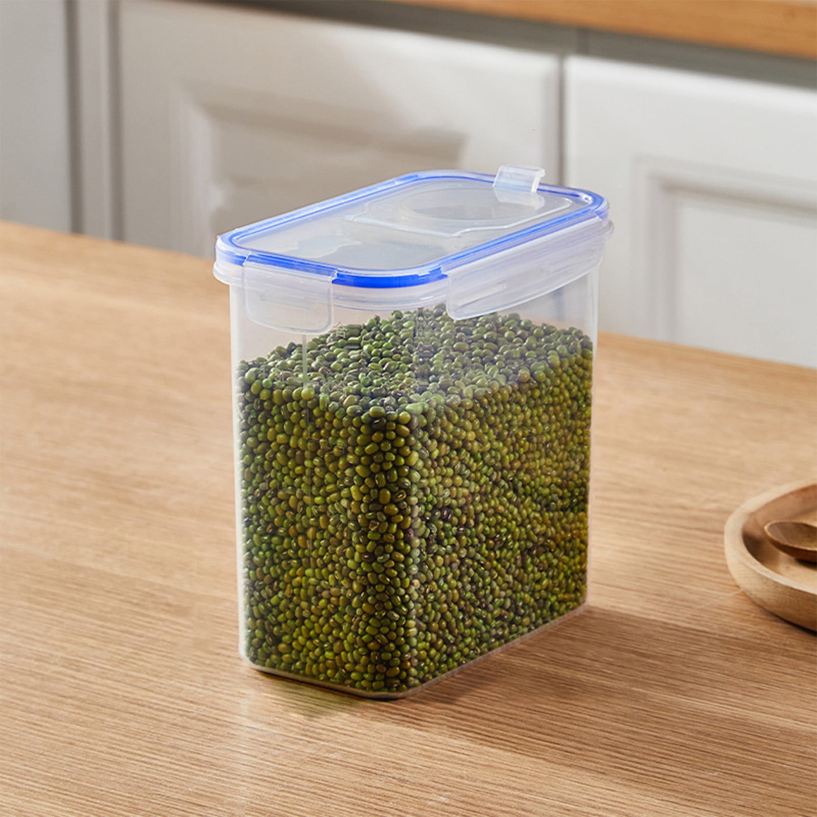 Staron Plastic Food Storage Containers with Lids, Clear Airtight Food Storage Container for Kitchen Pantry Organization