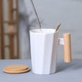 thumbnail image 1 of Chmadoxn Kitchen Gadgets, Kitchen Accessories, Kitchen Utensils, Kitchen Tool Wood Handle Ceramic Mug Office Mugs Holiday Event Gift Mugs Holiday Event Mugs, 1 of 6
